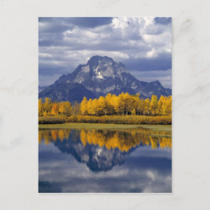 USA, Wyoming, Grand Teton NP. gegen Postkarte