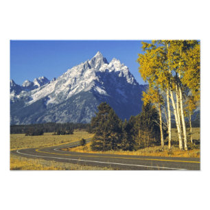 USA, Wyoming, Grand Teton NP. Teton Parkway Fotodruck