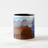 USA, Wyoming, großartiger Teton Nationalpark Zweifarbige Tasse (Mittel)