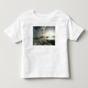 USA, Wyoming, Yellowstone-Nationalpark. Sonnenaufg Kleinkind T-shirt