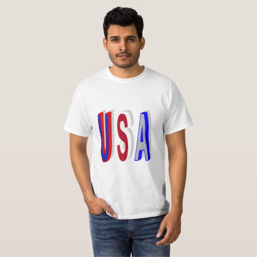 USA zazzle T-Shirt (Vorne ganz)