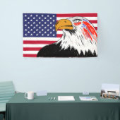 USA Zeichn eines Adlers Banner (Messeveranstaltung)