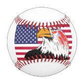USA Zeichn eines Adlers Baseball (Rückseite)