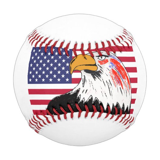 USA Zeichn eines Adlers Baseball (Vorderseite)