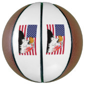 USA Zeichn eines Adlers Basketball (Vertikal)