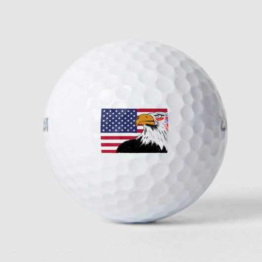 USA Zeichn eines Adlers Golfball (Vorderseite)