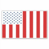 USA - Zivile Flagge der Peacetime Aufkleber (Vorderseite)