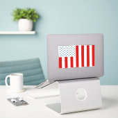 USA - Zivile Flagge der Peacetime Aufkleber (Laptop auf Schreibtisch)