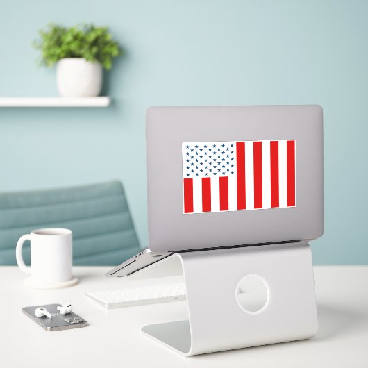 USA - Zivile Flagge der Peacetime Aufkleber (Laptop auf Schreibtisch)