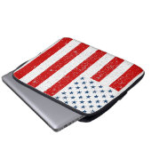 USA - Zivile Flagge der Peacetime Laptopschutzhülle (Vorne Knopf)