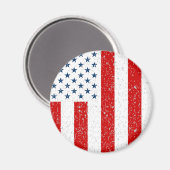 USA - Zivile Flagge der Peacetime Magnet (Vorderseite/Rückseite)