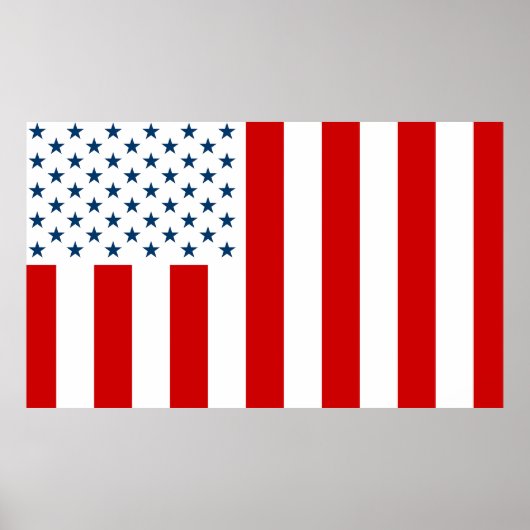 USA - Zivile Flagge der Peacetime Poster (Vorne)