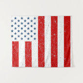 USA - Zivile Flagge der Peacetime Wandteppich (Vorderseite (Horizontal))