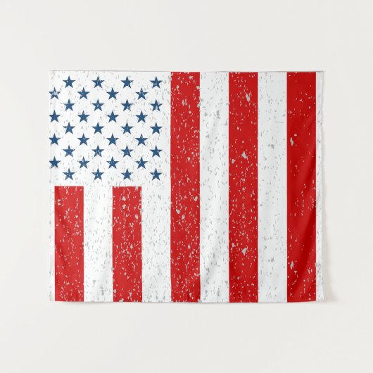 USA - Zivile Flagge der Peacetime Wandteppich (Vorderseite (Horizontal))