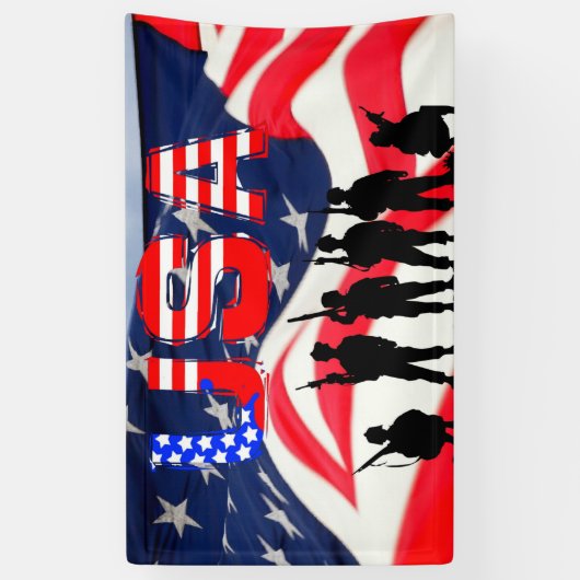 USA zu Ehren Banner (Vertikal)