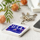 USA - zu Ehren derer, die bedient haben Schlüsselanhänger (Seite)