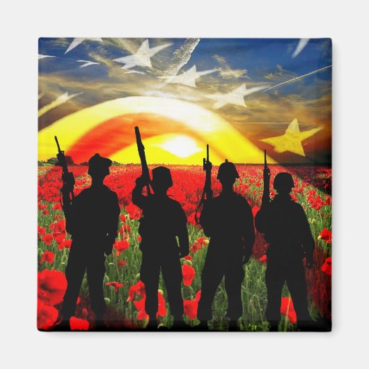 USA zu Ehren Magnet (Vorne)