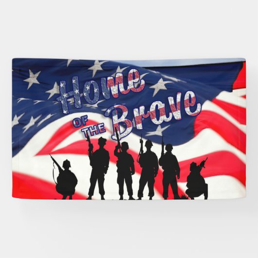 USA Zuhause der Brave Banner (Horizontal)