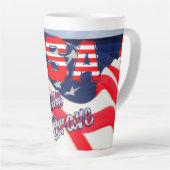 USA Zuhause der Brave Flag Milchtasse (Rechte Ecke)