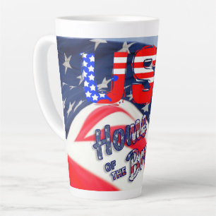 USA Zuhause der Brave Flag Milchtasse