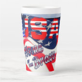 USA Zuhause der Brave Flag Milchtasse (Vorderseite)