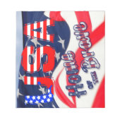 USA Zuhause der Brave Flag Notizblock (Vorderseite)