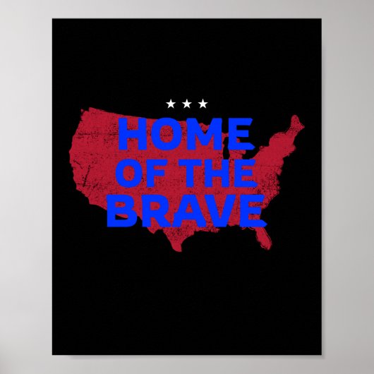 USA Zuhause der Tapferkeit Poster (Vorne)