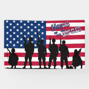 USA Zuhause des Brave Soldier Banner