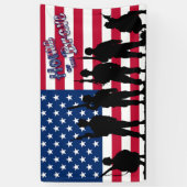 USA Zuhause des Brave Soldier Banner (Vertikal)