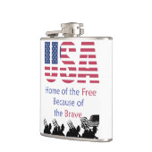 USA - Zuhause des Freien wegen der Brave Flachmann (Links)