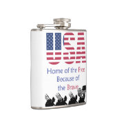 USA - Zuhause des Freien wegen der Brave Flachmann (Rechts)