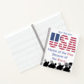 USA - Zuhause des Freien wegen der Brave Notizblock (Innenseite)