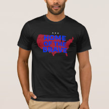 USA Zuhause of the Brave. Patriotischer T - Shirt