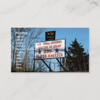 USA zum Verkauf? Visitenkarte