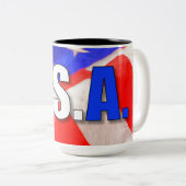 USA ZWEIFARBIGE TASSE (VorderseiteRechts)