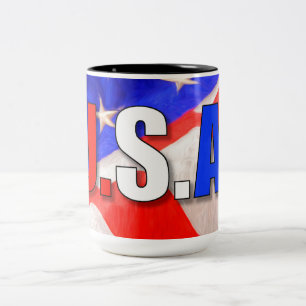 USA ZWEIFARBIGE TASSE
