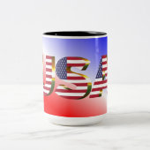USA ZWEIFARBIGE TASSE (Mittel)