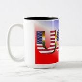 USA ZWEIFARBIGE TASSE (Links)