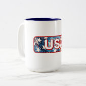 USA ZWEIFARBIGE TASSE (Vorderseite Links)