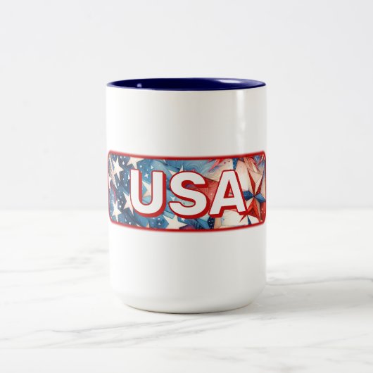 USA ZWEIFARBIGE TASSE (Mittel)