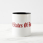 USA ZWEIFARBIGE TASSE (Mittel)