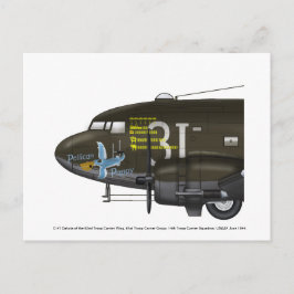 USAAF C-47 Skytrain nose art Postkarte