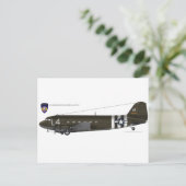 USAAF C-47 Skytrain Postkarte (Stehend Vorderseite)