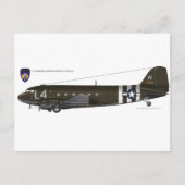 USAAF C-47 Skytrain Postkarte (Vorderseite)