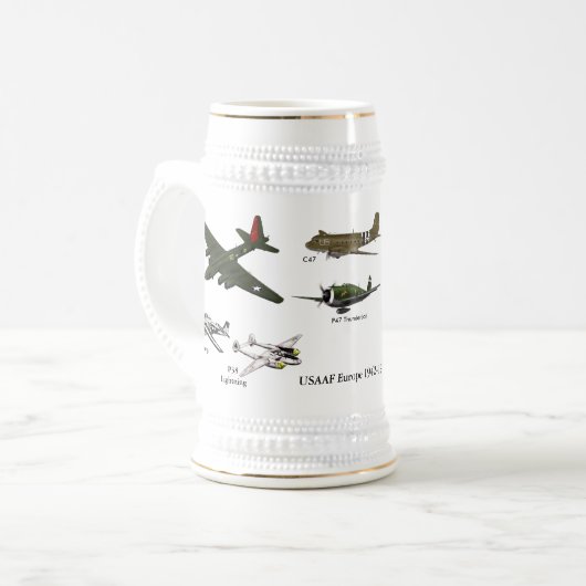 USAAF-Gedenkstein Bierglas (Vorderseite Links)
