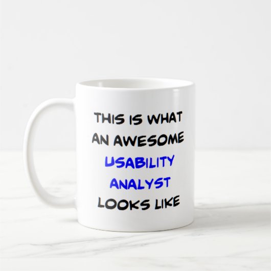 Usability Analyst, phantastisch Kaffeetasse (Links)