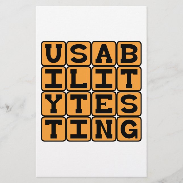 Usability Testing, Beta Bühne Testing (Vorderseite)