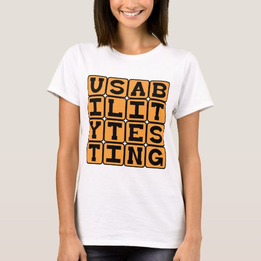 Usability Testing, Beta Bühne Testing T-Shirt (Vorderseite)