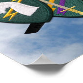 USACAPOC 1. Special Ops Patch drucken Poster (Ecke)