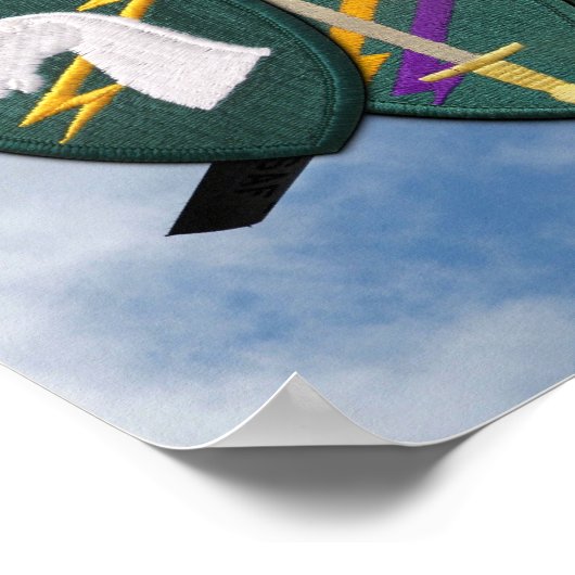 USACAPOC 1. Special Ops Patch drucken Poster (Ecke)